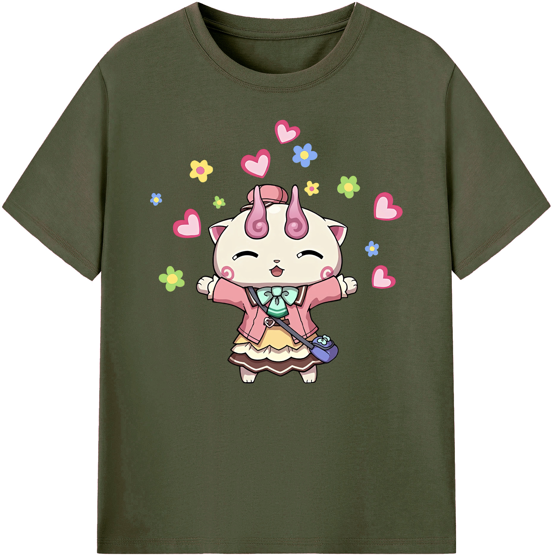 妖怪ウォッチ Yo-kai Watch 綿100％ メンズ半袖Tシャツ｜肌触りやわらか＆通気性